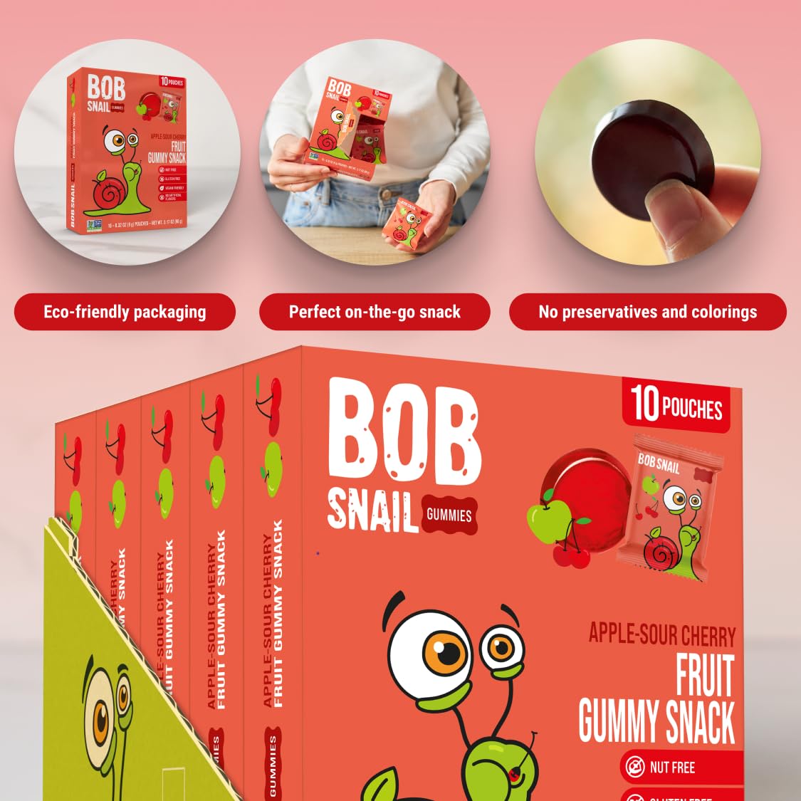 Bob Snail gluten-free jelly, versatile for lunchboxes or snacks.