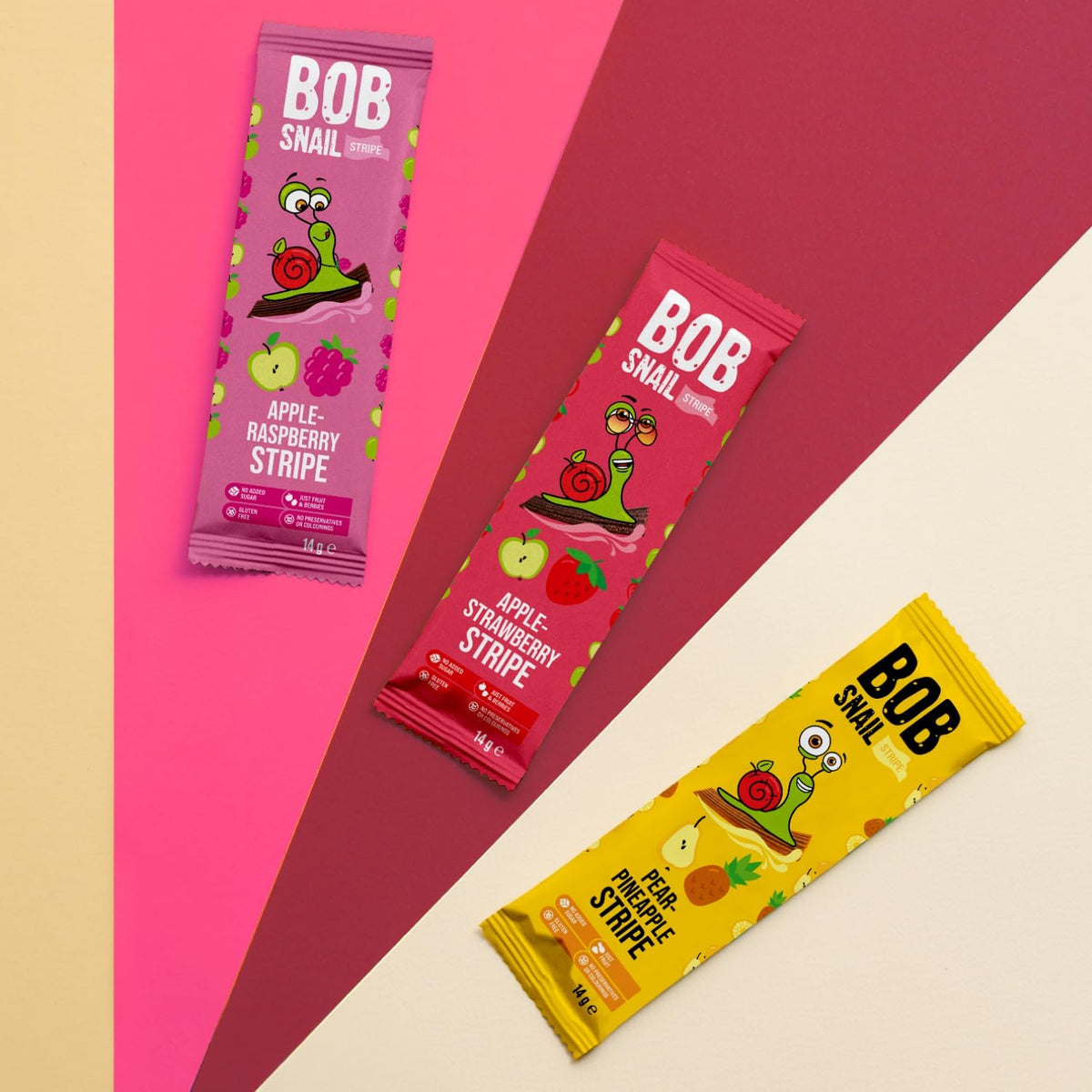 Bob Snail gluten-free vegan pack highlights allergy-friendly plant-based snacks.