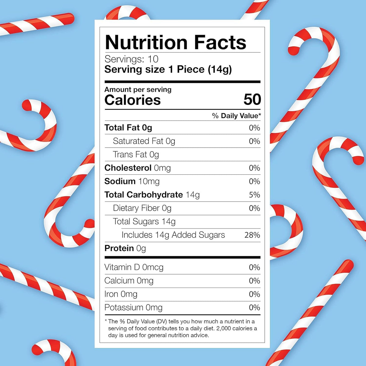 Bob's Sweet Stripes melts in mouth peppermint candy, ideal for holiday snacking.