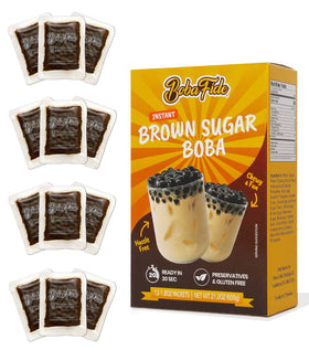 Boba Fide instant brown sugar boba pack microwavable for quick tea indulgence.