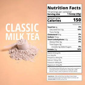 Grass-fed whey powder scoop emphasizes high-quality protein from Irish farms