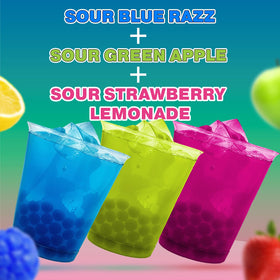BOBAVIDA Slime Licker green apple tub for bold sour popping boba.