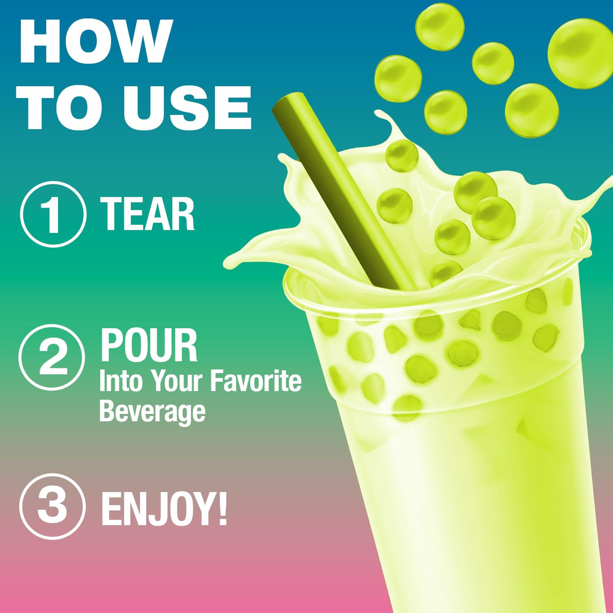 BOBAVIDA Slime Licker strawberry lemonade tub for dessert toppings.