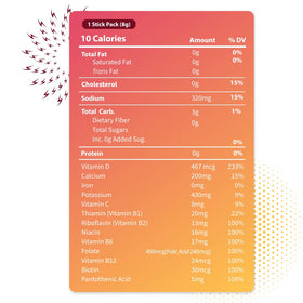 Bobelo Crisp Apple Rush packet offers crisp flavor with micro bubbles dissolving quickly.