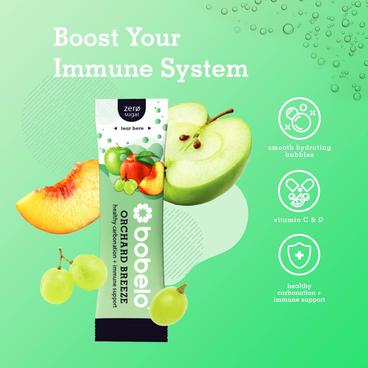 Bobelo real-fruit flavors offer natural, sugar-free hydration