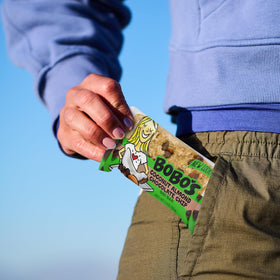 Bobo's bar shown as kid-friendly snack for lunchbox or after-school.