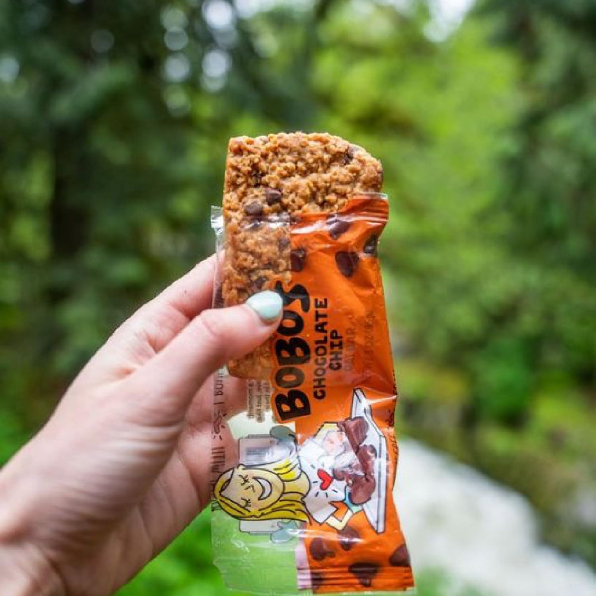Bobos individually wrapped bars for easy grabbing.
