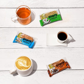 Bobo's Oat Bars family enjoying snacks, kid and adult friendly