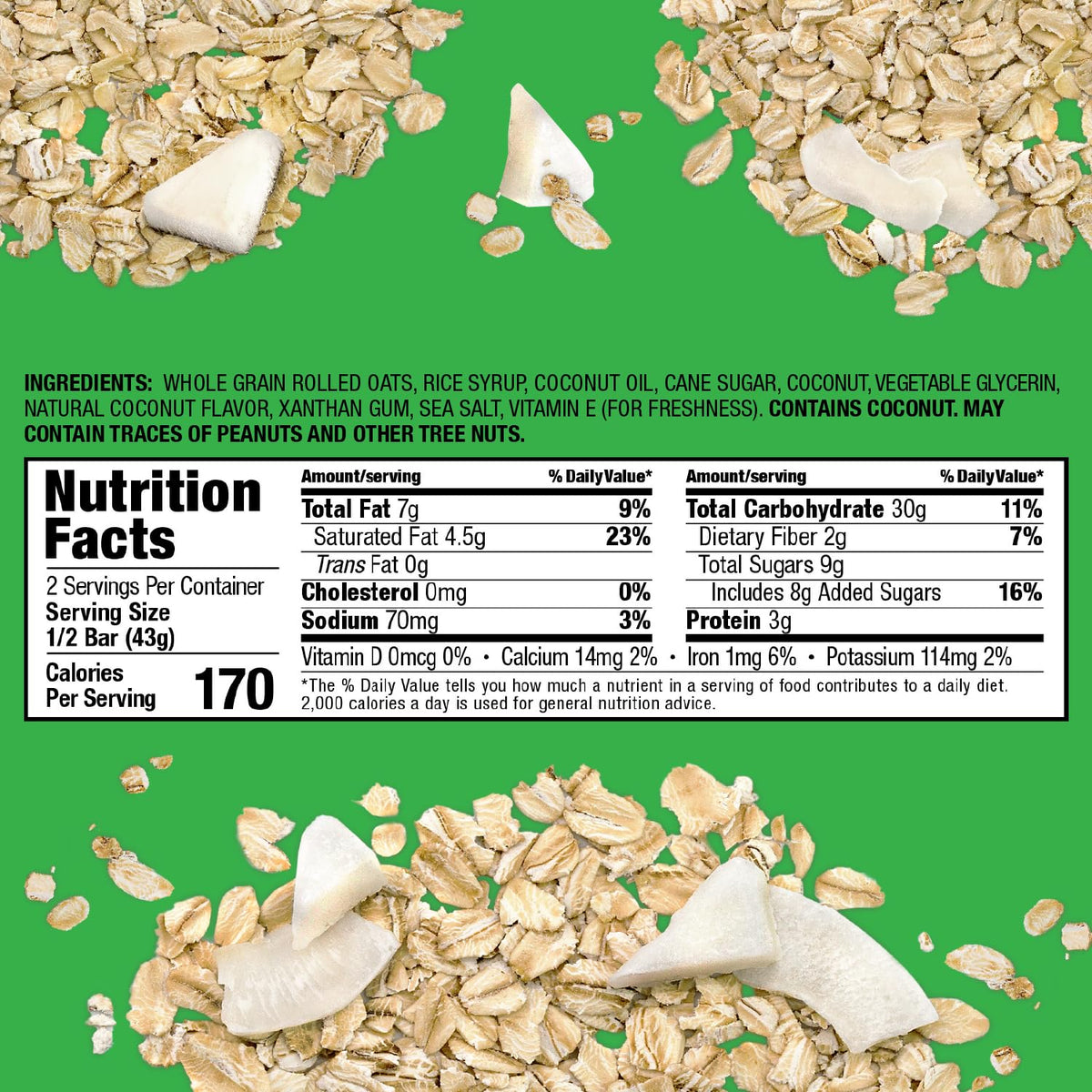 Bobo's Oat Bars Chocolate Chip close-up with classic flavor and chew