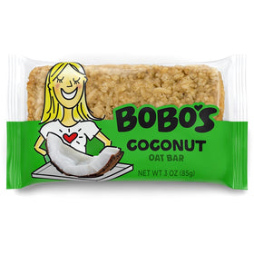 Bobo's Oat Bars packaging close-up highlights the 12-pack convenience