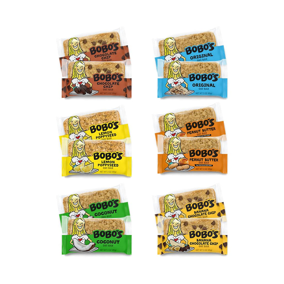Bobo's Oat Bars Chocolate Chip close-up, wholesome breakfast snack for on-the-go mornings