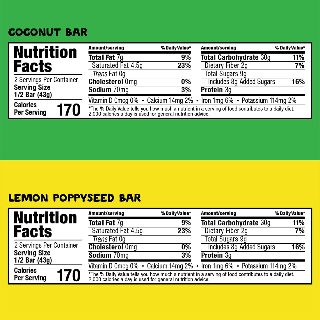 Bobo's Oat Bars Coconut, tropical hint for a satisfying bite
