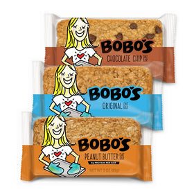 Bobo's Oat Bars variety pack wrap, convenient gluten-free snack for busy days