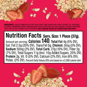 Bobo's Oat Bites ingredients highlight oats and plant-based recipe
