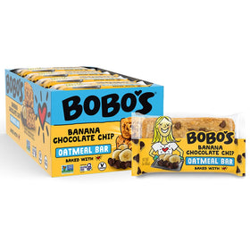 Bobo's plant-based oat bars ready for busy mornings and desk-friendly snacking.
