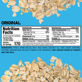 Bobo's Original Oat Bars pack front highlighting convenient grab-and-go snack