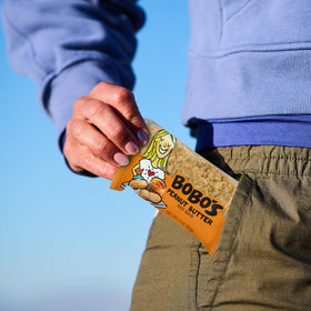 Bobo's bars labeled gluten-free and dairy-free options for allergen-conscious snacking.