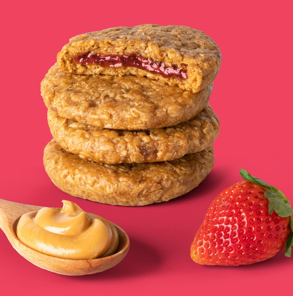 Bobo's PB&J oat bar shown as lunchbox-sized snack.
