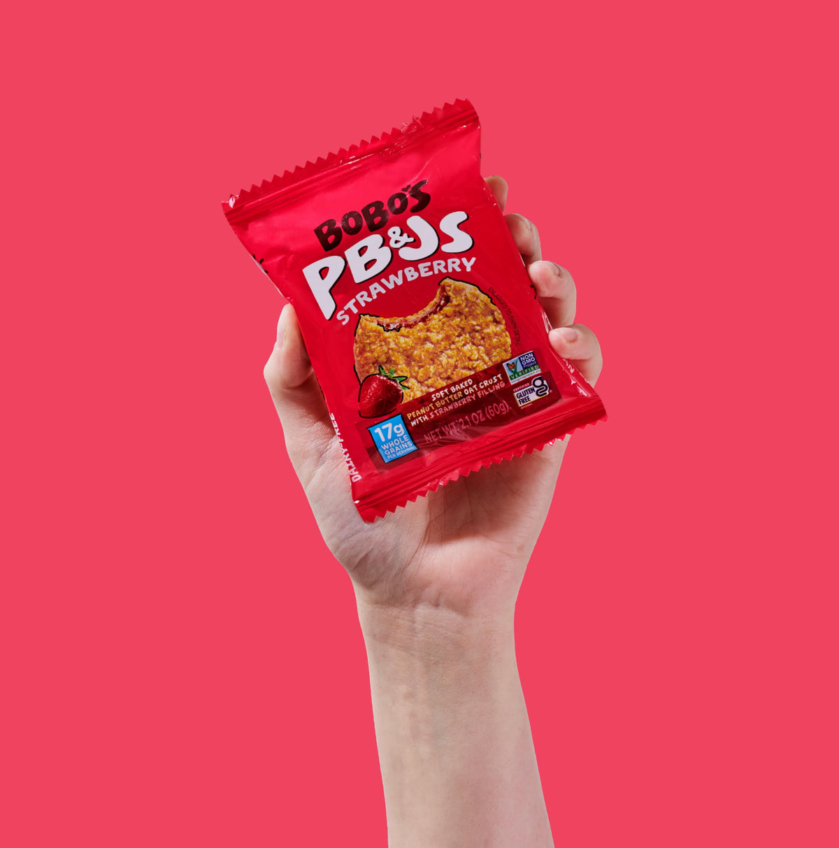 Desk-ready setup with Bobo's PB&J bars for quick breaks.
