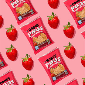 Bobo's PB&J packaging showing vegan and kosher certifications.