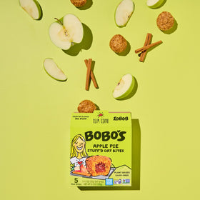 Desk-friendly office snack with natural fillings in Bobo's Apple Pie bites