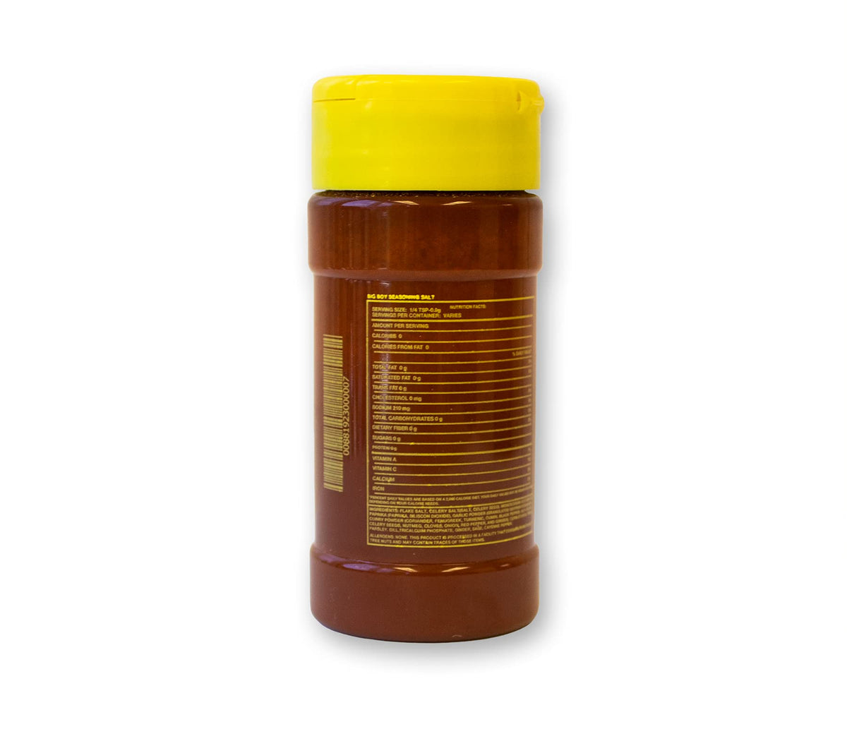 Bob's Big Boy Seasoning Salt 3-pack back view, ideal for grilled and roasted dishes.