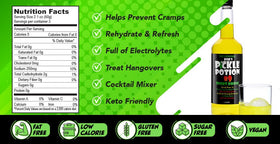 Bob's Pickle Potion Nine served over ice demonstrates versatile hydration after activity.