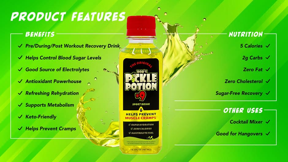 Bob's Pickle Potion #9 gluten-free hydration option.