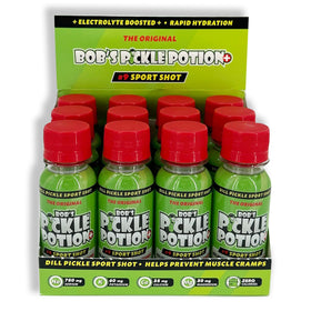 Close-up label emphasizes dill flavor and zero-calorie electrolyte boost