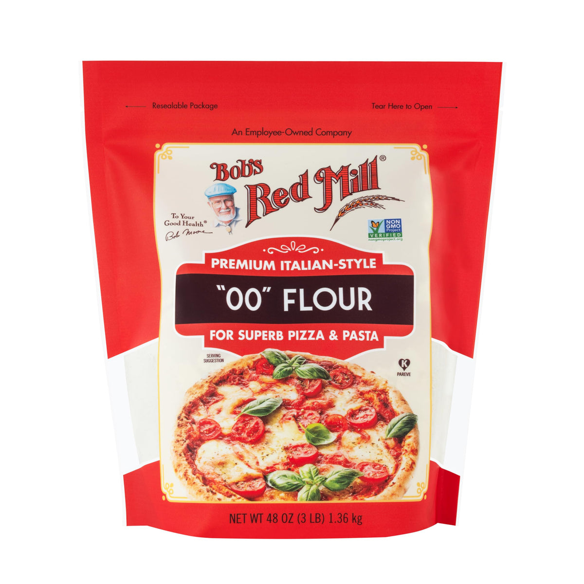 Bob's Red Mill 00 flour used in Neapolitan-style pizza in a home oven