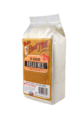 Bob's Red Mill 10 Grain Bread Mix fresh loaf slices showing versatile serving ideas