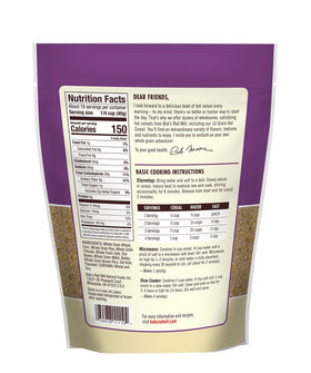 Bob's Red Mill 10 Grain Hot Cereal fiber content; high fiber option.