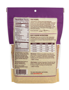 Bob's Red Mill 10 Grain Hot Cereal in a bowl; creamy, wholesome breakfast.