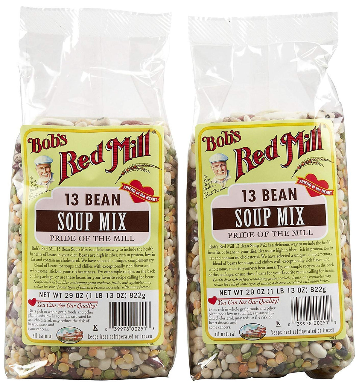 Bob's Red Mill 13 Bean Soup Mix package image for hearty, easy meals.