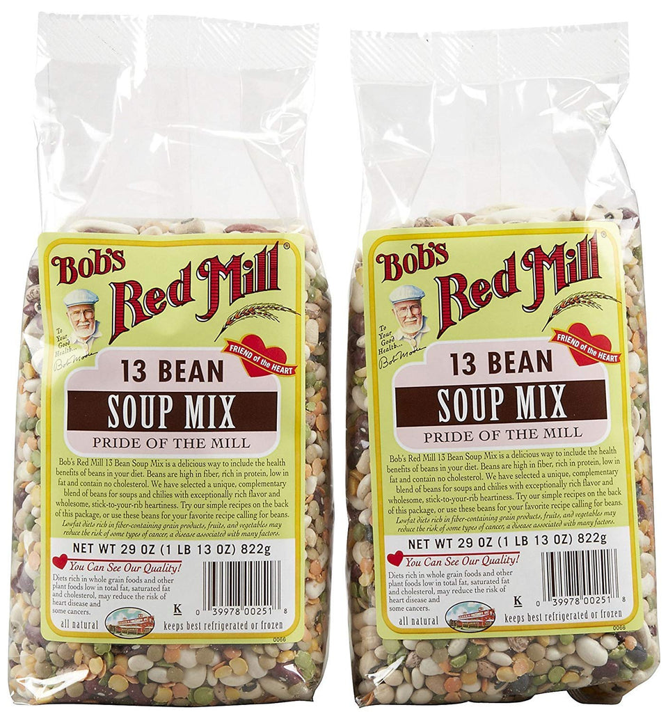 Bob's Red Mill 13 Bean Soup Mix package image for hearty, easy meals.