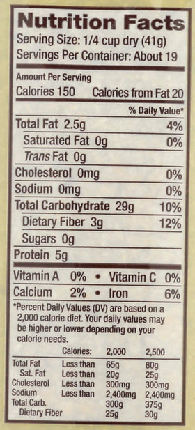 Bob's Red Mill 8 Grain Gluten Free cereal pouring into a bowl with milk.