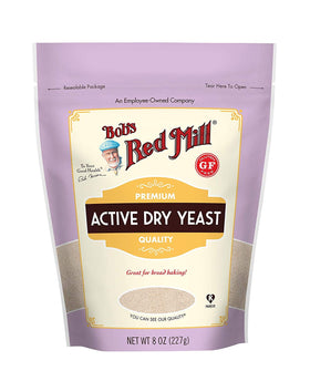 Bob's Red Mill Active Dry Yeast bags for fresh bread baking at home