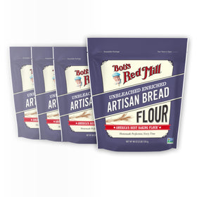 Bob's Red Mill Artisan Bread Flour bag front showing premium flour for rustic loaves