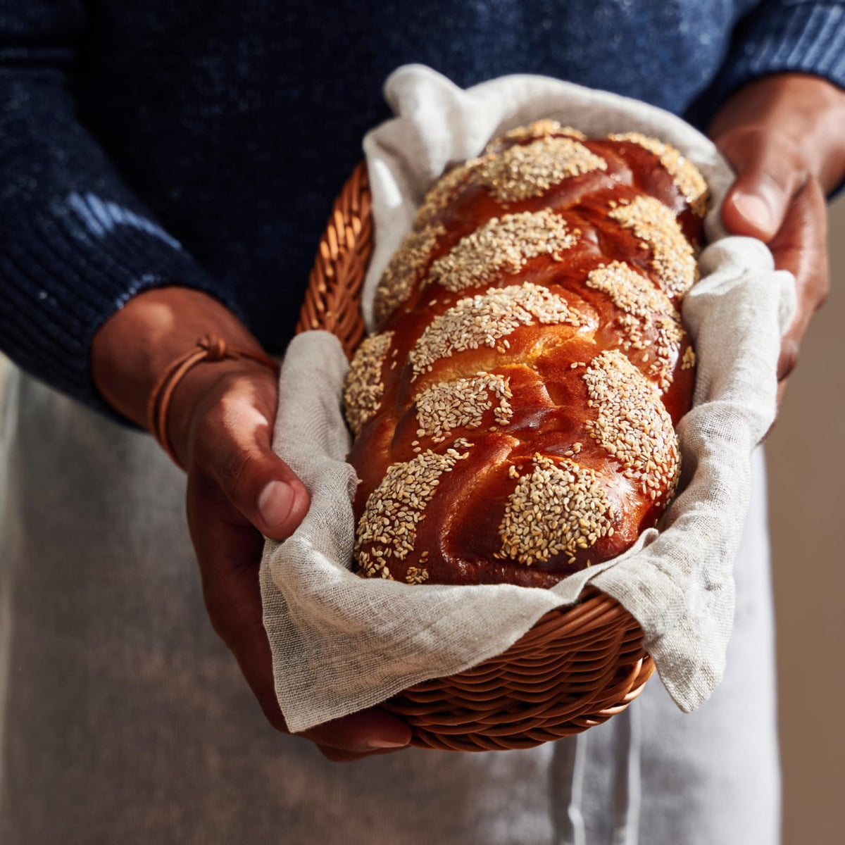 Bob's Red Mill Artisan Bread Flour baked loaf with golden crust.