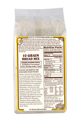 Bob's Red Mill 10-grain bread mix loaf baked and sliced, ideal for easy weeknight toast.
