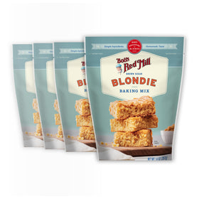 Bob's Red Mill Brown Sugar Blondie Mix pack of four for quick, homemade treats.