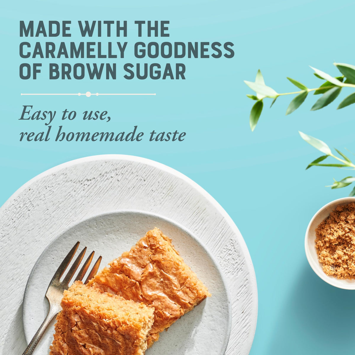 Aromatic brown sugar caramel notes filling the kitchen during baking.