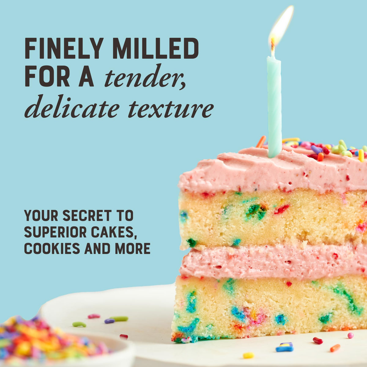 Bob's Red Mill cake flour perfect for vanilla cakes and pastries.