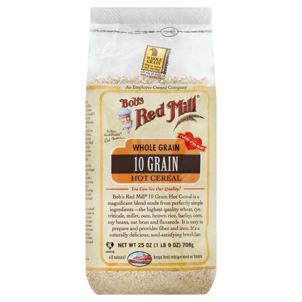 Bob's Red Mill 10 Grain Hot Cereal steaming bowl offers a wholesome start to your day