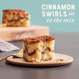 Bob's Red Mill Cinnamon Swirl Coffee Cake Mix ingredients bowl for easy at-home baking.