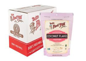 Bob's Red Mill coconut flakes packaging with reseal keeps freshness