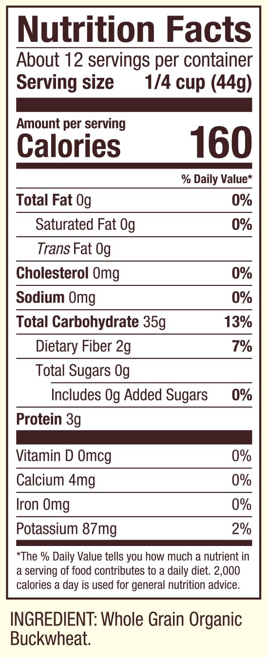 Bob's Red Mill buckwheat cereal with toppings highlighting flavor variety and fiber.