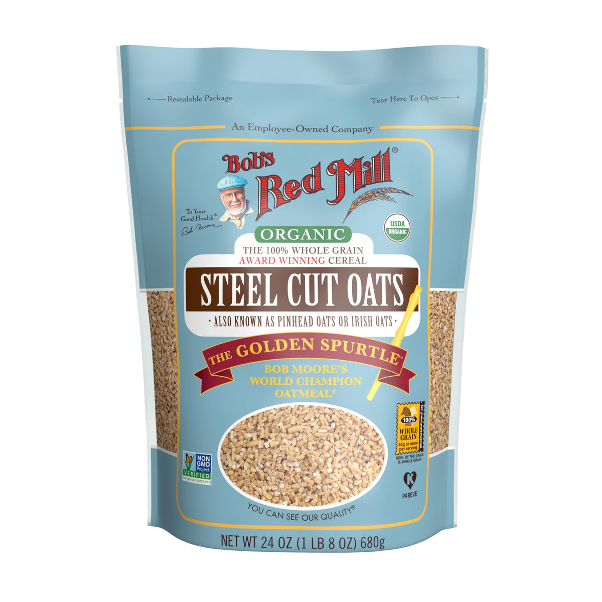 Bob's Red Mill dried steel-cut oat pieces ready for hearty breakfasts