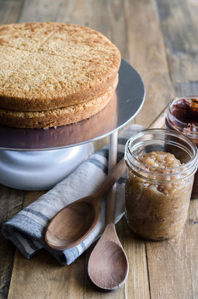 Muffin batter mixed with Bob's Red Mill egg replacer for even rise