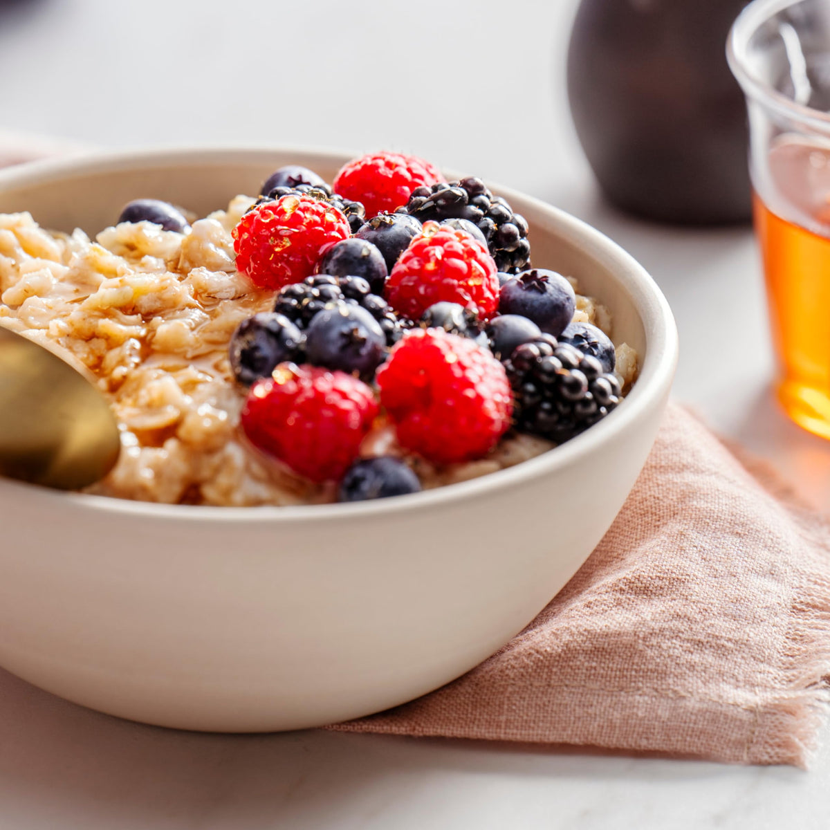 Bob's Red Mill European-style oatmeal bowl made with extra thick oats